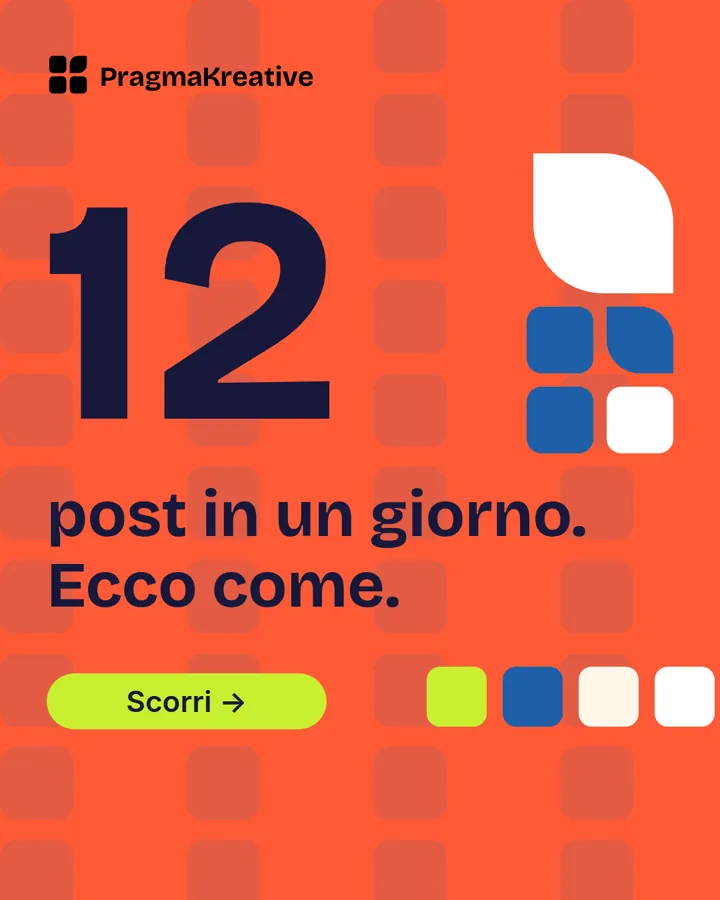 Carosello, copertina 4:5, lavoro interno PragmaKreative