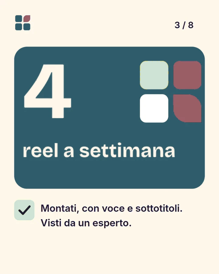 Carosello, slide interna 4:5, lavoro interno PragmaKreative